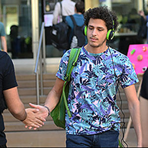visiting students